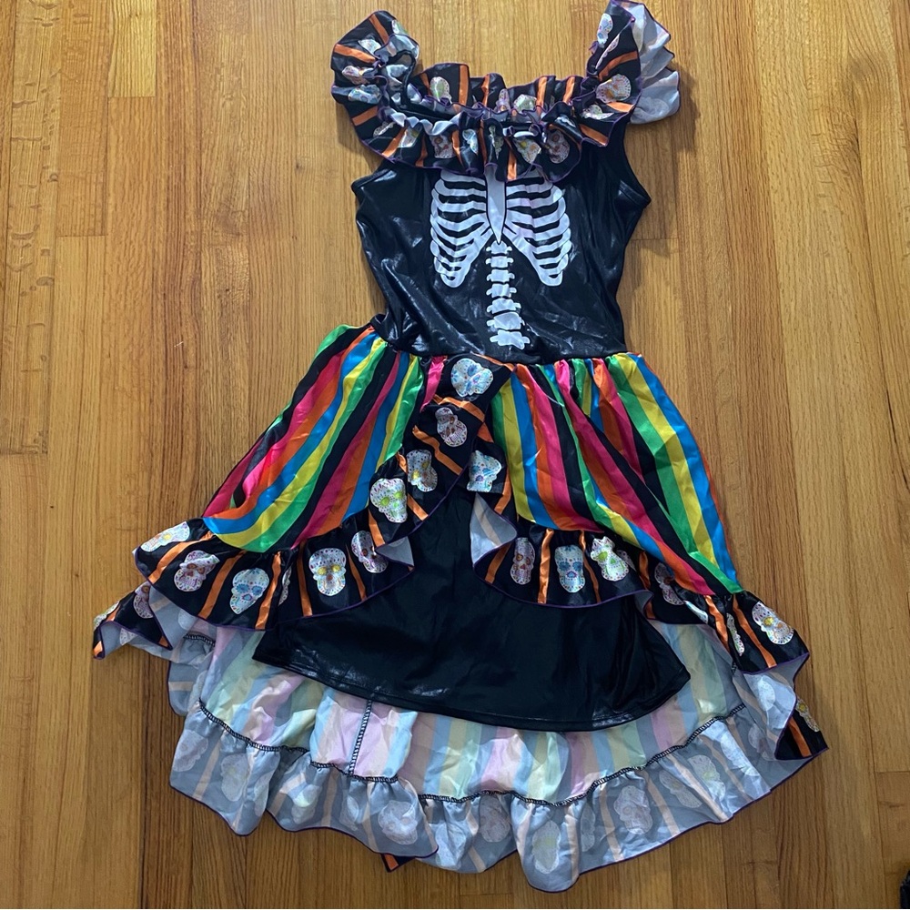Spirit Black Halloween Skeleton Costume